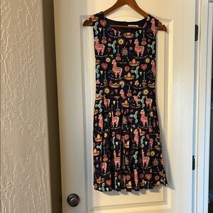 L.A. Soul Sleeveless Dress with Vibrant Print